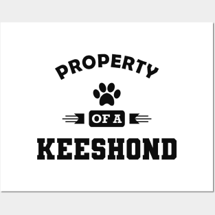 Keeshond dog - Property of a keeshond Posters and Art